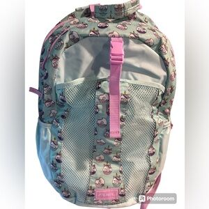 Fuel Brand Donut Themed Backpack and Pencils/pouch; Good used condition